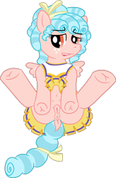 Size: 3594x5469 | Tagged: explicit, artist:poniidesu, absurd resolution, alternate version, anatomically correct, anus, belly button, bow, butt, cheerleader, cheerleader outfit, clothes, cozy glow, cozy glutes, cozybetes, crotchboobs, cute, dock, eyebrows, female, foal, foalcon, freckles, frog (hoof), g4, imported from derpibooru, nipples, nudity, pegasus, plot, ponut, pony, simple background, small wings, solo, solo female, transparent background, underhoof, vulva, wings
