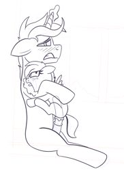 Size: 1296x1779 | Tagged: explicit, artist:high-horse, age difference, anatomically incorrect, big dom small sub, black and white, cum, female, femsub, filly, foal, foalcon, glowing horn, grayscale, horn, horsecock, imported from derpibooru, magic, magical gag, male, maledom, monochrome, nudity, orgasm, pegasus, penetration, penis, pony, riding, sex, size difference, sketch, stallion, stallion on filly, straight, submissive, unicorn, vaginal, who needs organs?