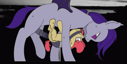 Size: 974x492 | Tagged: explicit, grimdark, artist:high-horse, apple bloom, oc, abdominal bulge, age difference, animated, ballgag, bat pony, bat pony oc, belly riding, big dom small sub, canon x oc, crying, drool, earth pony, eyelashes, female, filly, foal, foalcon, frame by frame, g4, gag, gif, horsecock, imported from derpibooru, male, maledom, nudity, penetration, penis, pony, rape, sex, stallion, stallion on filly, straight, submissive, vaginal, vaginal secretions, vaginal secretions trail