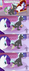 Size: 2000x4962 | Tagged: explicit, artist:blargsnarf, rarity, spike, after anal, afterglow, aftersex, age difference, anal, anal creampie, analingus, analingus on male, and then spike was gay, anus, baby dragon on stallion, balls, bedroom eyes, bisexual, bisexual male, blushing, butt, carousel boutique, comic, cowgirl position, creampie, cuckolding, cum, cum on butt, cum on floor, cum on hair, cum on self, cum on tail, cumming, cunnilingus, dialogue, dragon, dragon male on stallion, dragon on pony action, drool, exhibitionism, fainting couch, female, female on male, femdom, fetish, foalcon, full comic, g4, gay, grin, group sex, horsecock, imminent cumshot, imminent orgasm, imported from derpibooru, interspecies, kiss mark, licking, lip bite, lipstick, lipstick fetish, lipstick on balls, looking back, magic, magical stimulation, magicjob, male, male on male analingus, mare, musk, netorarity, nudity, olfactophilia, on back, on top, open mouth, oral, orgasm, pegasus, penetration, penis, plot, ponut, pony, rarity's fetish, sex, ship:rarilane, ship:sparity, ship:spikelane, shipping, show accurate, show accurate porn, smiling, speech bubble, spread legs, spreading, stallion, stallion on mare, straight, sweat, threesome, thunderbutt, thunderlane, tongue out, trio, unicorn, vagina, vulva, watching, wingless spike