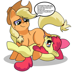 Size: 3000x3000 | Tagged: explicit, grimdark, artist:secret to everybody, apple bloom, applejack, age difference, anus, applecest, butt, crying, dialogue, earth pony, facesitting, female, female on female rape, filly, foal, foalcon, forced, g4, genitals, high res, imported from derpibooru, incest, lesbian, mare, mare on filly, missing cutie mark, nudity, plot, pony, raised tail, rape, sex, siblings, simple background, sisters, speech bubble, transparent background, vulgar, vulva