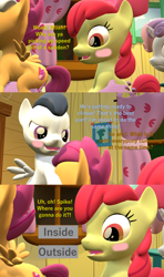 Size: 1920x3240 | Tagged: explicit, artist:papadragon69, apple bloom, button mash, scootaloo, spike, sweetie belle, comic:spike's cyosa, 3d, anus, blowjob, blushing, butt touch, choice, clubhouse, colt, colt on filly, comic, crusaders clubhouse, crusaders of the lost mark, cunnilingus, cutie mark crusaders, cyoa, dragon, dragon dick, earth pony, female, filly, foal, foalcon, g4, hand on butt, imported from derpibooru, kissing, licking, licking cock, male, my little pony: friendship is magic, nudity, older, older spike, oral, penetration, penis, pony, rumble, sex, ship:rumbloo, ship:scootaspike, ship:spikebelle, ship:spikebloom, ship:sweetiemash, shipping, sixsome, source filmmaker, straight, teenage spike, teenager, tongue out, unicorn, vaginal, vulva, winged spike, wings