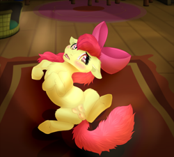 Size: 1800x1619 | Tagged: explicit, artist:lordeemlp, apple bloom, bloom butt, blushing, bow, butt, crotchboobs, earth pony, female, filly, foal, foalcon, g4, hair bow, imported from derpibooru, looking at you, nipples, nudity, open mouth, plot, pony, shy, solo, solo female, teats, vulva