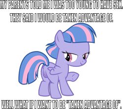 Size: 6459x5735 | Tagged: explicit, artist:gollygosh, .svg available, alternate version, anus, bedroom eyes, caption, common ground, derpibooru exclusive, female, foal, foalcon, freckles, g4, image macro, implied foalcon, imported from derpibooru, looking back, my little pony: friendship is magic, nudity, pegasus, pony, presenting, raised leg, show accurate, show accurate porn, simple background, tail, tail trail, text, transparent background, vaginal secretions, vaginal secretions trail, vector, vulva, wind sprint