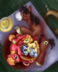 Size: 1221x1500 | Tagged: explicit, artist:smudge proof, age regression, anus, balls, belly, big macinpred, big macintosh, big penis, big pregintosh, braeburn, colt, colt big macintosh, colt braeburn, colt soarin', context is for the weak, earth pony, fetish, foal, foalcon, frog (hoof), g4, implied unbirthing, imported from derpibooru, impossibly large belly, internal, male, male pregnancy, males only, nudity, penis, ponut, pony, pregception, pregnant, size difference, small penis, soarin', soarinprey, trouble shoes, troublepred, umbilical cord, unbirthception, underhoof, vore, voreception, x-ray, younger