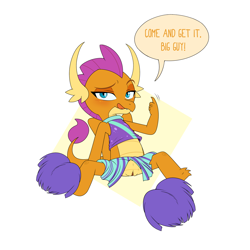Size: 2246x2246 | Tagged: explicit, artist:enookie, editor:wumbl3, ahegao, beckoning, cheerleader outfit, cheerleader smolder, clothes, cropped, dragon, dragoness, edit, female, foalcon, g4, high res, imported from derpibooru, licking, looking at you, nudity, open mouth, pom pom, smolder, solo, solo female, sweat, tongue out, vulva