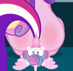 Size: 802x772 | Tagged: explicit, artist:cheesepuffs, princess flurry heart, age difference, alicorn, analingus, analingus on female, anus, babycon, bad parenting, blushing, blushing profusely, butt, butt blush, daughter, dock, duo, duo female, facesitting, female, female on female analingus, fetish, filly, foal, foalcon, g4, imported from derpibooru, incest, infidelity, lesbian, mare, mare on filly, mother, mother and child, mother and daughter, nudity, oral, plot, pony, pony on pony action, princess cadance, raised tail, sex, ship:flurrydance, shipping, show accurate, show accurate porn, surprised, surprised face, tail, tail aside