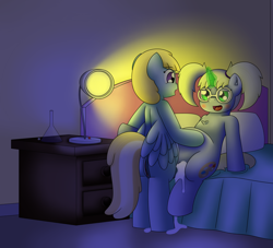 Size: 3300x3000 | Tagged: explicit, artist:pvryohei, alternate version, chirpy hooves, commission, creampie, cum, cum inflation, cumming, dialogue, dipsy hooves, dry orgasm, dry vaginal orgasm, female, filly, foal, foalcon, futa, futa chirpy hooves, futa filly on filly, futa on female, g4, gender swap potion, glasses, hands free, high res, horn, horngasm, imported from derpibooru, incest, inflation, intersex, lamp, magic, magic aura, nudity, orgasm, penetration, pony, round glasses, rule 63, sex, siblings, simultaneous orgasm, sisters, vagina, vaginal, vaginal creampie, vaginal secretions