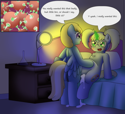 Size: 3300x3000 | Tagged: explicit, artist:pvryohei, an egg being attacked by sperm, chirpy hooves, commission, creampie, cum, cum inflation, cumming, dialogue, dipsy hooves, dry orgasm, dry vaginal orgasm, egg cell, female, filly, foal, foalcon, futa, futa chirpy hooves, futa filly on filly, futa on female, g4, gender swap potion, glasses, hands free, herm, high res, horn, horngasm, imported from derpibooru, impregnation, inbreeding, incest, inflation, internal, intersex, lamp, magic, magic aura, nudity, orgasm, penetration, pony, round glasses, rule 63, sex, siblings, simultaneous orgasm, sisters, spermatozoon, this will end in pregnancy, vagina, vaginal, vaginal creampie, vaginal secretions, vulva
