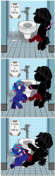 Size: 630x2016 | Tagged: explicit, oc, oc:hellfire, age difference, bdsm, big dom small sub, collar, colt, comic, earth pony, foal, foalcon, gay, imported from derpibooru, kisekae, male, nudity, oral, pegasus, penis, pony, pony creator, sex, size difference, stallion, stallion on colt