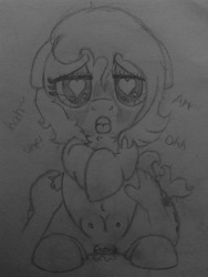 Size: 1944x2592 | Tagged: explicit, artist:redcrow32, oc, oc:filly anon, 2 handfuls of dem hips, belly button, blushing, chest fluff, crotchboobs, earth pony, exclamation point, female, filly, foal, foalcon, heart eyes, human, human male, human male on filly, human on filly, human on pony action, imported from derpibooru, interspecies, lidded eyes, looking at you, male, nipples, nudity, oc only, onomatopoeia, open mouth, penetration, pony, question mark, sex, simple background, straight, thick, tongue out, traditional art, unf, vaginal, vaginal secretions, white background, wide hips, wingding eyes