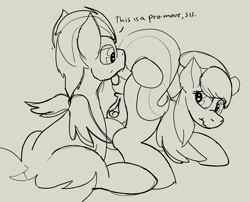 Size: 1781x1440 | Tagged: explicit, artist:not_texmex, analingus, analingus on female, anatomically correct, ass up, barley barrel, barrel twins, brother and sister, clitoris, colt, colt on filly, derpibooru exclusive, dialogue, english, female, filly, foal, foalcon, g4, imported from derpibooru, incest, looking back, male, male on female analingus, nudity, oral, pegasus, pickle barrel, pony, pony on pony action, reverse foalcon, sex, ship:barrelcest, shipping, siblings, sitting, sketch, straight, text, twincest, twins, vulva, vulvar winking