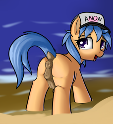 Size: 1162x1276 | Tagged: explicit, artist:cutelewds, oc, oc:little league, ahegao, anatomically correct, anus, beach, bedroom eyes, butt, cap, crotchboobs, dock, female, filly, foal, foalcon, hat, imported from derpibooru, looking at you, looking back, looking back at you, nipples, nudity, oc only, open mouth, outdoors, plot, ponut, pony, presenting, presenting anus, presenting pussy, puckered asshole, purple eyes, raised tail, rear view, sand, solo, solo female, spread legs, spreading, tail, tail aside, tongue out, vulva