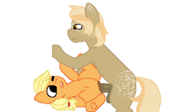 Size: 2816x1848 | Tagged: explicit, artist:mayellasterben, applejack, oc, oc:appledaze, balls, canon x oc, female, foalcon, g4, horsecock, imported from derpibooru, incest, male, mother and child, mother and son, nudity, penetration, penis, pony, request, requested art, sex, straight, vaginal
