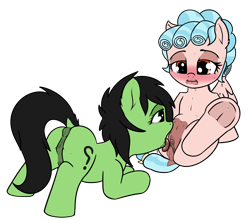 Size: 2044x1795 | Tagged: explicit, artist:cutelewds, oc, oc:filly anon, ahegao, anatomically correct, anus, backwards cutie mark, blushing, cozy glow, crotchboobs, cunnilingus, dark genitals, dock, earth pony, female, filly, filly on filly, foal, foalcon, frog (hoof), g4, imported from derpibooru, lesbian, nipples, nudity, open mouth, oral, pegasus, ponut, pony, sex, simple background, sweat, teats, transparent background, underhoof, vulva