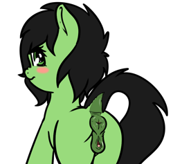 Size: 808x767 | Tagged: explicit, artist:cutelewds, oc, oc:filly anon, anatomically correct, anus, blushing, clitoris, dark genitals, dock, earth pony, female, filly, foal, foalcon, imported from derpibooru, looking at you, looking back, looking back at you, nudity, oc only, ponut, pony, raised tail, scrunchy face, simple background, solo, solo female, tail, transparent background, vulva, vulvar winking