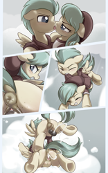 Size: 2898x4634 | Tagged: explicit, artist:pestil, anatomically correct, angry, angry sex, anus, balls, barley barrel, barrel twins, beanie, biting, blank flank, blushing, boop, brother, brother and sister, butt freckles, clitoris, clothes, cloud, colt, colt on filly, comic, crash, creampie, crotchboobs, cum, cumming, dock, doggy style, faceplant, family, female, filly, flying, foal, foalcon, freckles, french kiss, from behind, g4, hat, high res, holding, holding each other, hoodie, horsecock, imported from derpibooru, incest, jacket, kissing, male, mile high club, my little pony: friendship is magic, my little pony: rainbow roadtrip, nipples, noseboop, nostrils, nudity, open mouth, outdoor sex, outdoors, pegasus, penetration, penis, pickle barrel, ponut, pony, saturated, sex, ship:barrelcest, shipping, shirt, sibling bonding, sibling rivalry, siblings, sister, straight, sweater, t-shirt, teats, teeth, twincest, twins, underhoof, vaginal, vulva, wall of tags
