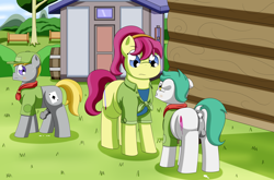 Size: 4700x3100 | Tagged: explicit, artist:pvryohei, alternate cutie mark, anal, anal creampie, anus, balls, camp friendship, camping, camping outfit, colt, colt on colt, creampie, cum, earth pony, female, foal, foalcon, g4, implied anal, implied gay, implied sex, imported from derpibooru, male, mare, nudity, penetration, penis, pony, pony on pony action, sex, soft ice, summer joy, wild card