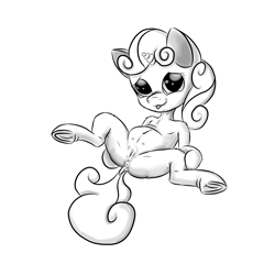 Size: 4320x4320 | Tagged: explicit, artist:bright lite, sweetie belle, adorasexy, anus, black and white, clitoris, crotchboobs, cute, cute porn, daaaaaaaaaaaw, delicious flat crotch, derpibooru exclusive, female, filly, foal, foalcon, g4, genitals, grayscale, imported from derpibooru, looking at you, monochrome, nipples, nudity, open mouth, ponut, pony, presenting, presenting pussy, sexy, simple background, sketch, solo, solo female, spread legs, spreading, teats, unicorn, vulva