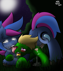 Size: 1600x1800 | Tagged: explicit, artist:kingkrail, oc, oc:boozy breath, oc:pacific midnight, age difference, ahegao, ambiguous penetration, ass up, bat pony, bat pony oc, blushing, breath, cum, derpibooru exclusive, doggy style, drool, earth pony, eyes rolling back, face down ass up, face licking, female, filly, foal, foalcon, from behind, glowing eyes, imported from derpibooru, leaking cum, licking, male, moon, mounting, oc only, open mouth, pinned down, pony, sex, stallion, stallion on filly, straight, tongue out
