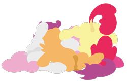 Size: 2506x1596 | Tagged: explicit, artist:deserter, artist:dtcx97, apple bloom, scootaloo, sweetie belle, anatomically correct, anus, blank flank, cutie mark crusaders, dark genitals, dock, edit, female, females only, filly, foal, foalcon, g4, hooves, imported from derpibooru, lineless, modern art, nudity, pegasus, ponut, pony, silhouette, simple background, spread legs, spreading, transparent background, unicorn, vulva, wings