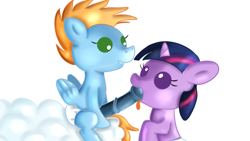 Size: 1280x720 | Tagged: explicit, artist:jbond, twilight sparkle, oc, oc:harmony star, baby, baby pony, babycon, big penis, blowjob, canon x oc, cloud, cloudy, colt, commission, diaper, diaperlight sparkle, duo, female, filly, filly on colt, filly twilight sparkle, foal, foalcon, g4, hyper, hyper penis, imported from derpibooru, impossibly large penis, male, nudity, oral, pegasus, pegasus oc, penis, pony, sex, simple background, sitting, straight, tongue out, unicorn, unicorn twilight, white background, younger
