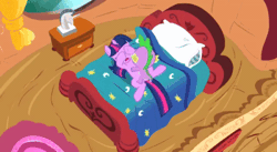 Size: 600x328 | Tagged: explicit, artist:kroboproductions, spike, twilight sparkle, animated, bed, dragon, edit, female, foalcon, g4, gif, golden oaks library, imported from derpibooru, male, sex, ship:twispike, shipping, straight, straight shota, ytpmv