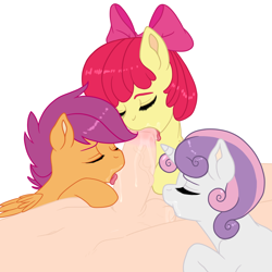 Size: 5000x5000 | Tagged: explicit, artist:kevinsano edits, editor:deserter, apple bloom, scootaloo, sweetie belle, absurd resolution, ball sucking, balls, balls fetish, blowjob, bow, cmc foursome, color edit, colored, cutie mark crusaders, drool, earth pony, edit, eyes closed, female, fetish, filly, foal, foalcon, foursome, g4, group sex, hair bow, harem, human, human male, human male on filly, human on pony action, human penis, imported from derpibooru, interspecies, licking, licking cock, male, male pov, multiple blowjob, nudity, offscreen character, oral, pegasus, penis, pony, pov, sex, straight, tongue out, triple blowjob, unicorn