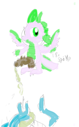 Size: 1200x1920 | Tagged: explicit, spike, 1000 hours in ms paint, artist needed, colored, cum, dragon, female, foalcon, g4, imported from derpibooru, male, my little pony: friendship is magic, princess ember, season 8, ship:emberspike, shipping, straight, winged spike, wings